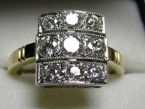 Art Deco style dress ring