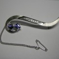 Tanzanite and diamond brooch