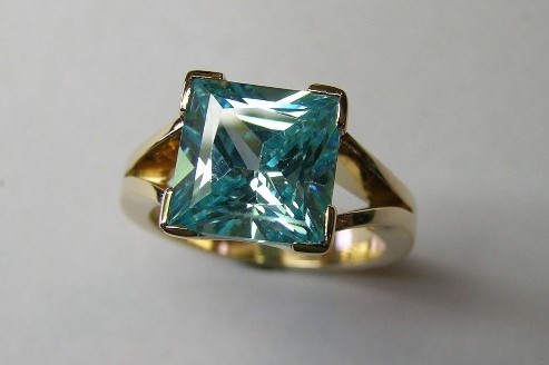 Blue topaz ladies dress ring